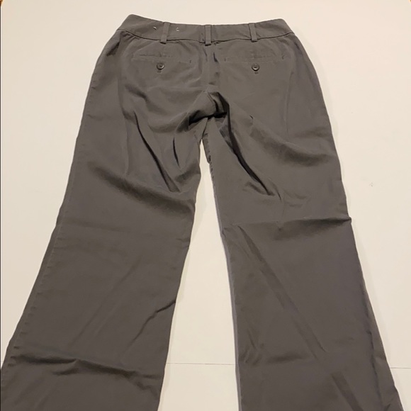 Loft Outlet SZ 0 Curvy Gray Flat Front Trousers Pants - Picture 4 of 13